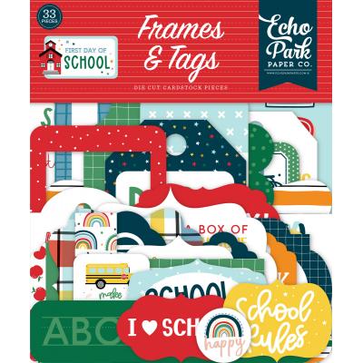 Echo Park First Day Of School Die Cuts - Frames & Tags